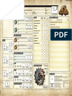 Iron Kingdoms Roleplaying Game Character Sheet: Total XP Earned