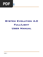 System Evolution 4.0 Full/Light User Manual: English 1