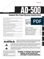 Teac AD 500 Owners Manual PDF