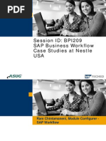 Bpi209 Sap Business Workflow Case Studies at Nestle Usa