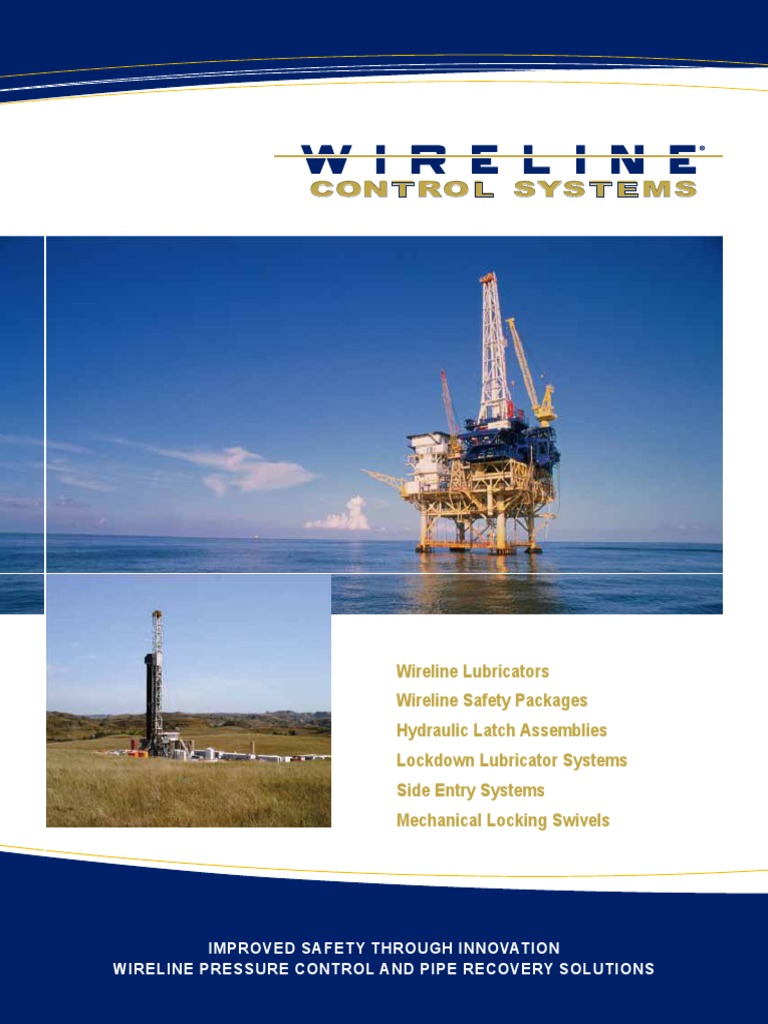 Wireline Control Systems Information 1 Pdf Drilling Rig