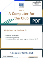 Class 3 - A Computer For The Club