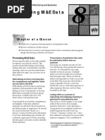 Analyzing M&E Data: Chapter at A Glance