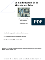 Objetivos e Indicaciones de La Ventilación Mecánica CJMT