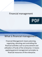 Financial management functions and objectives
