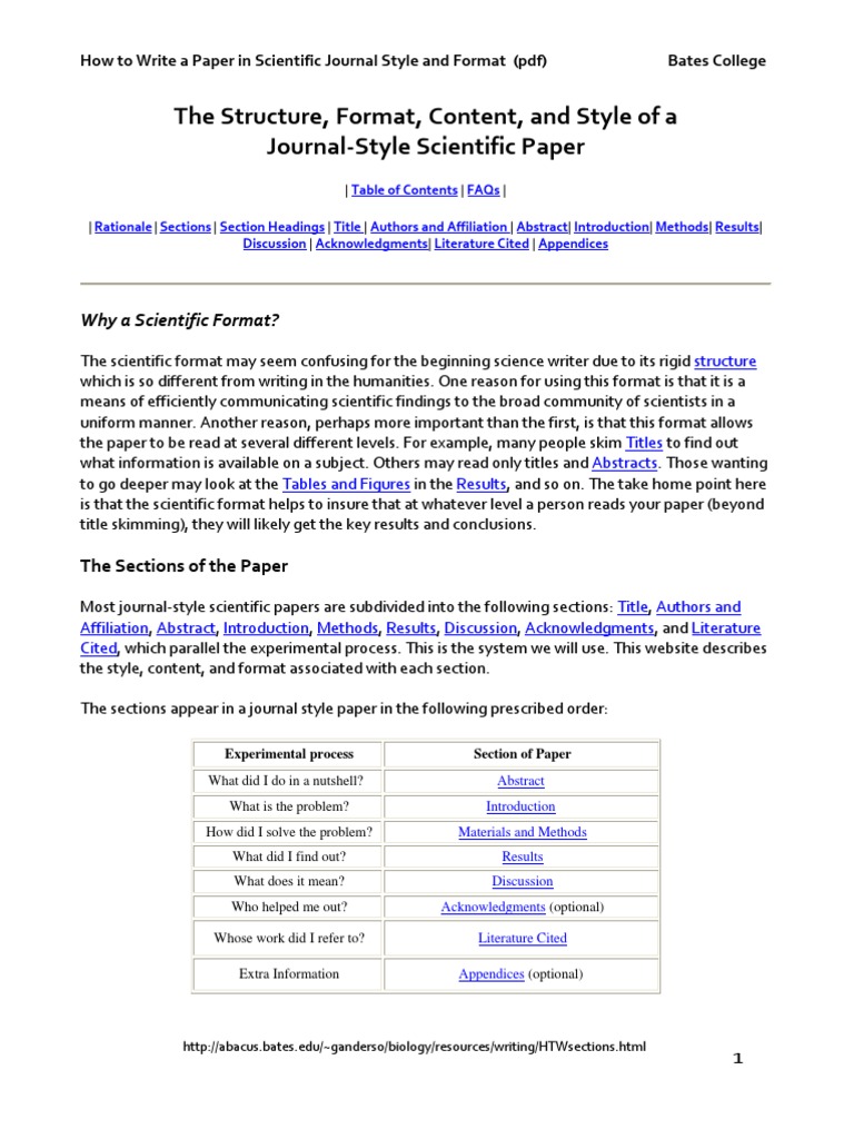 Writing in Scientific Journal Style | PDF | Abstract (Summary) | Experiment