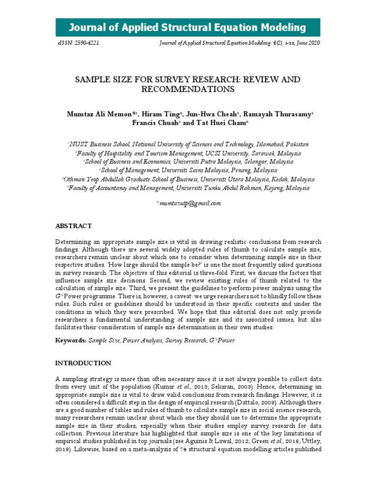 Memon-Et-Al JASEM - Editorial V4 Iss2 June2020 | PDF | Structural ...