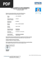 English Employment Certificate Sample | PDF