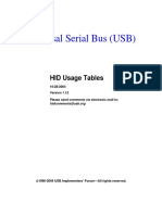 Usb Serial Bus HID Usage Tables Hut1 12v2