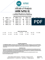 Certificate of Analysis: Iarm Fep92-18