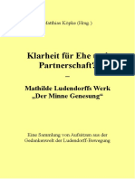 Köpke, Matthias - Klarheit für Ehe und Partnerschaft? Mathilde Ludendorffs Werk "Der Minne Genesung"