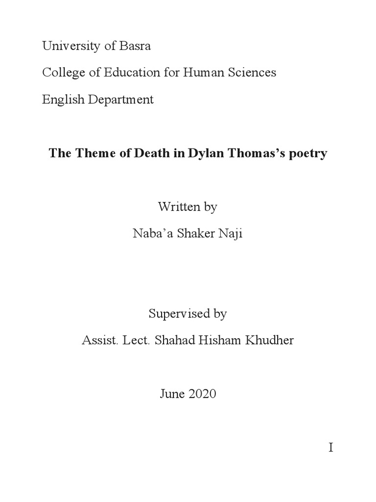 Powerful Poetry About Death &amp; Wales by Dylan Thomas