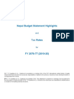 Budget Highlight and Tax Rates 2076-77 - 20190604043853 PDF