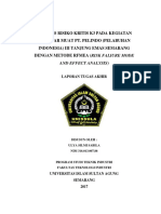 Analisisrisiko Kritis K3 Pada Kegiatanbongkar Muat Pt. Pelindo (Pelabuhanindonesia) Iii Tanjung Emas Semarangdengan Metode Rfmea (Risk Faliure Modeand Effect Analysis)