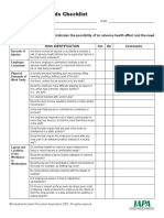 Ergonomic Hazards Checklist