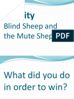 Activity: Blind Sheep and The Mute Shepherd