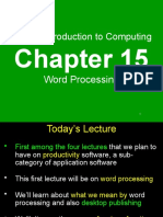Chapter 15 Word Processing