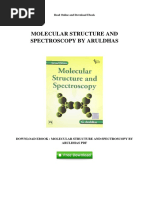 Molecular Structure and Spectroscopy by Aruldhas PDF