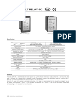 Ground Fault Relay-1C: Specification