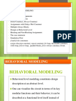 Behavioral Modeling: Unit - Iii