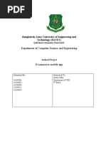 E-Commerce Mobile App Project Report 1
