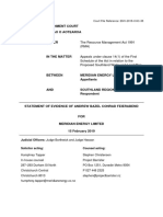 Meridian Energy - Evidence in Chief - Andrew Feierabend