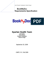 Spartan Health Team: Bookmydoc Software Requirements Specification