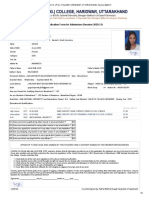 Application Form For Admission (Session 2020-21) : Examination Year Institution/Board Subject Offered Division With %