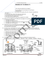 Corrigé TD6 de Moulage