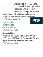 Original Titl: Physics JEE Advanced and Mains Topic Wise Papers