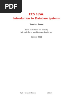 ECS 165A: Introduction To Database Systems: Todd J. Green