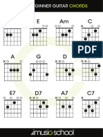 12 Beginner Guitar Chords PDF