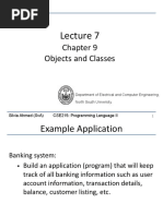 Objects and Classes: Cse215: Programming Language Ii Silvia Ahmed (Sva)