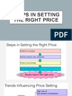 Steps in Setting The Right Price