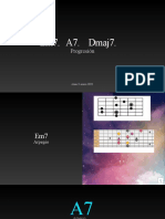 PresentacProgresión. Em7    A7     Dmaj7ión