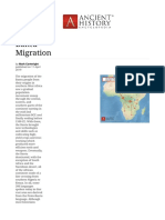 Bantu Migrations: Causes and Effects | PDF | Africa | Agriculture
