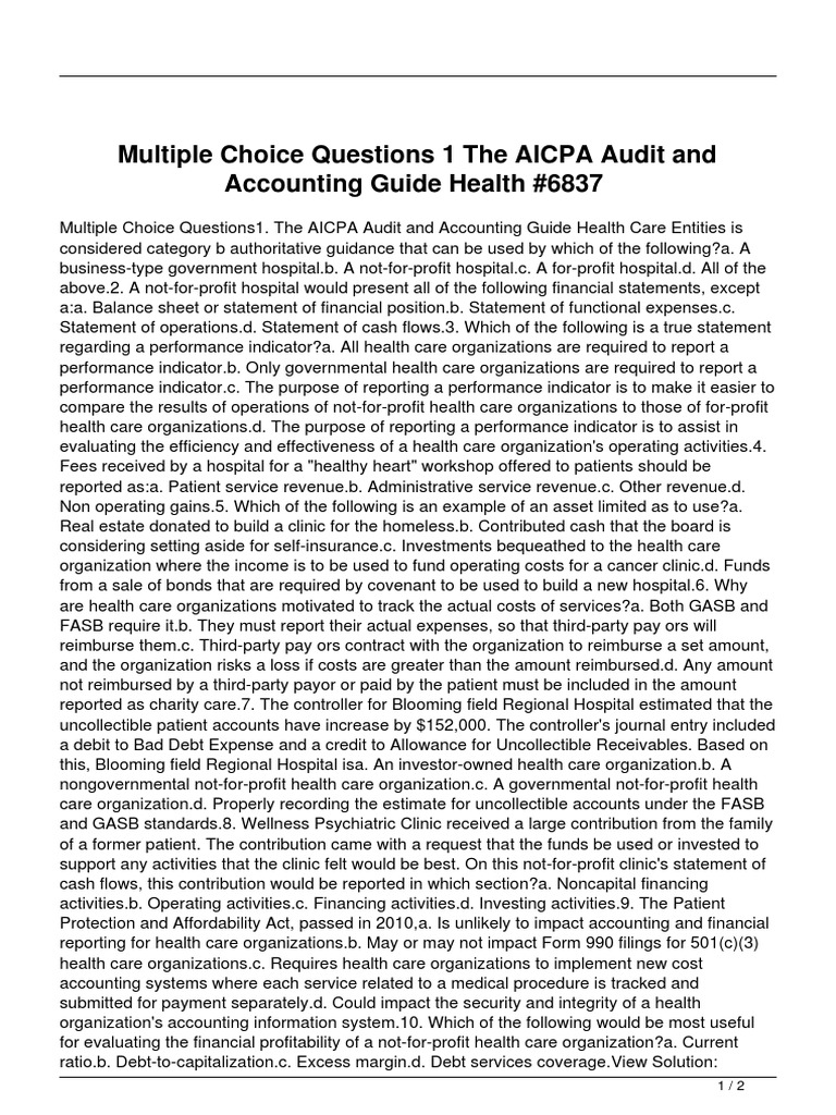 Aicpa Audit And Accounting Guide Pdf