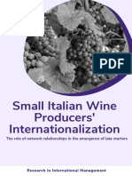 Small Italian Wine Producers' Internationalization: The Role of Network Relationships in The Emergence of Late Starters
