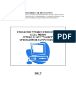 Módulo de Sistema Monousuario 15 - 06 - 2017