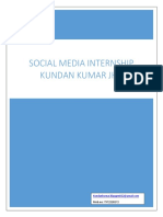 Social Media Internship Kundan Kumar Jha: Mob - No: 7972228272