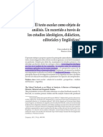 Tosi, Carolina. El texto escolar como objeto de análisis