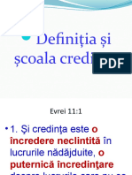 Definitia Si Scoala Credintei II - Power-Point - 1411