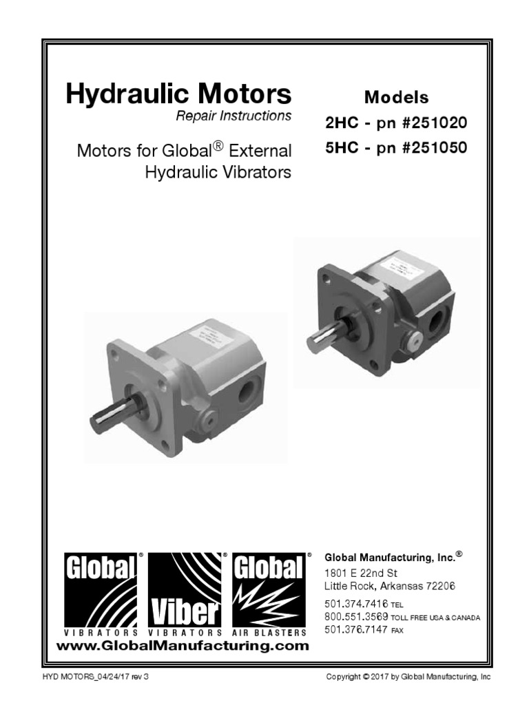2HC 5HC Hydraulic Motor Repair Manual Download Free PDF Valve