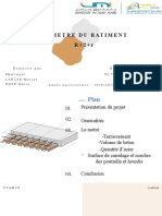 Le Metre Du Batiment R + 2 + R: Réalisée Par: Encadrée Par