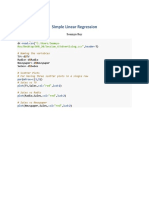 Simple Linear Regression: # Loading Data