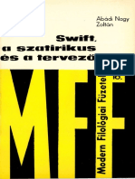 Abádi Nagy Zoltán Swift, A Szatírikus És A Tervező - Modern Filológiai Füzetek 18. (Budapest, 1973) PDF