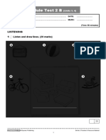 Module Test 2 B: Listening 1 Listen and Draw Lines. (20 Marks)