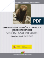 Estrategia Gestión Control y Erradicación Visón Americano - Baja