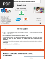 CRM Group-7 - Lupin Pharmaceuticals - Group Project