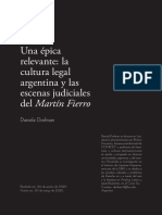 Post-print-Una Epica Relevante - Cultura Legal y Escenas Judiciales en Martin Fierro PDF